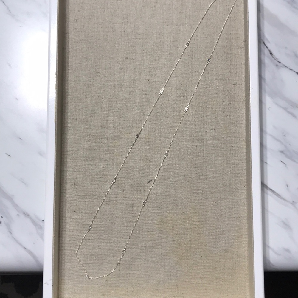 Stella & Dot sterling silver delicate necklace